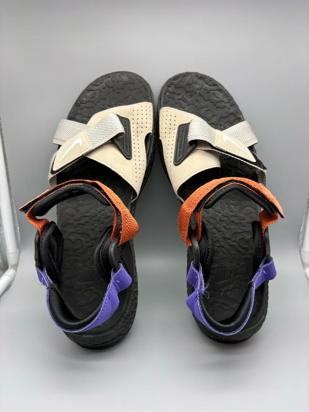 Nike ACG | Air Deschutz ACG Sandals - Black Orange Purple ; Mens 11